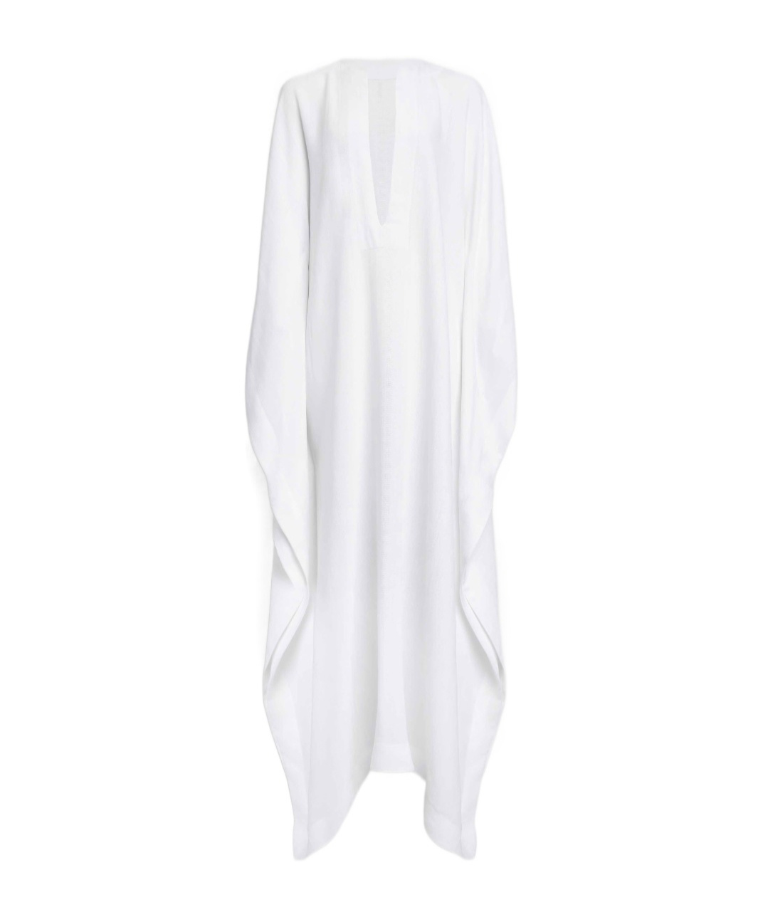Alaïa Loose Fit V-neck Kaftan Dress In White