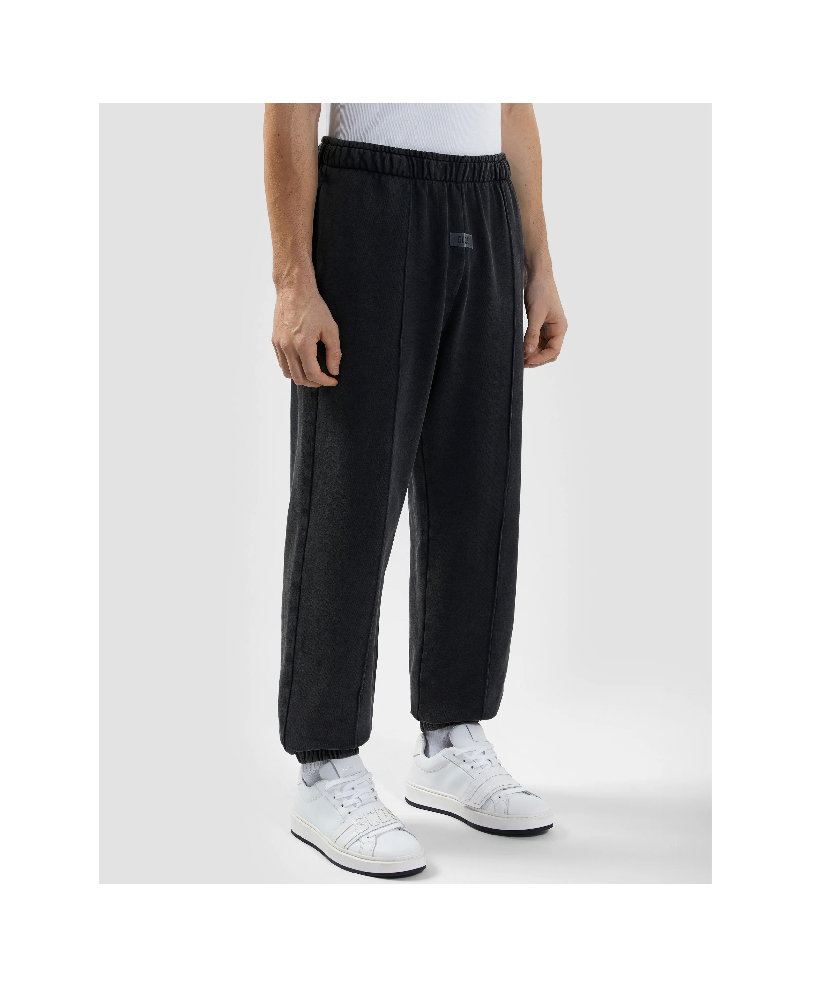 Gcds Stone-washed Track Pants In Black