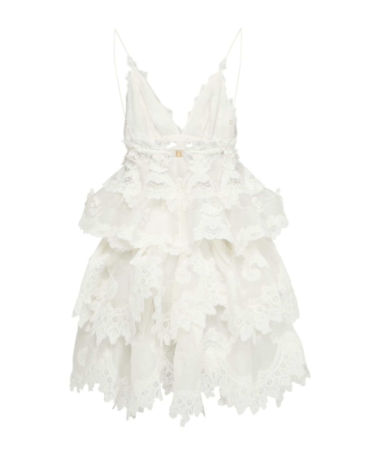 Zimmermann Crush Mini Dress In White