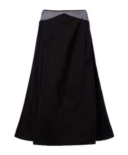 The Row Irella Cotton Poplin Midi Skirt In Black