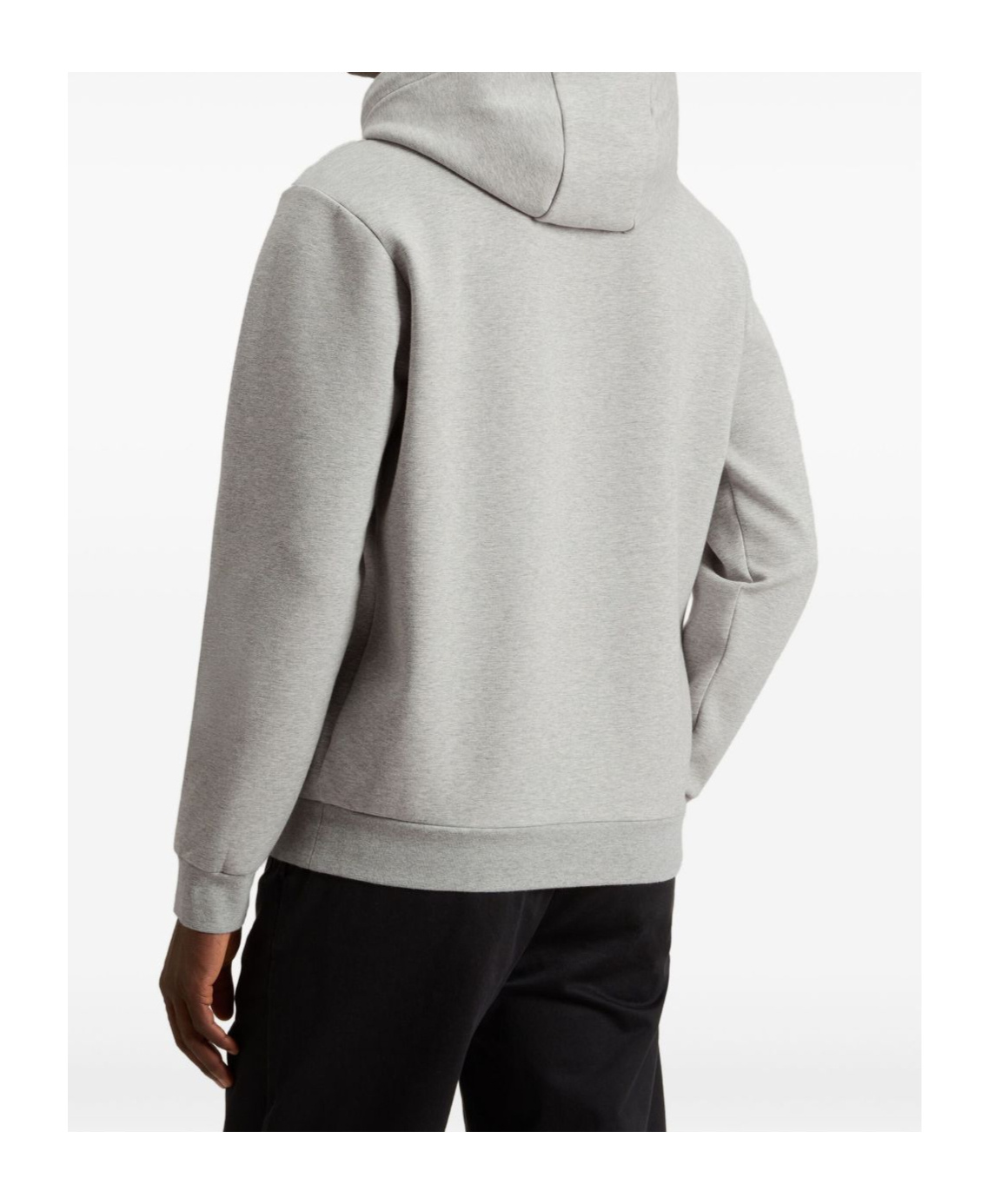 Woolrich Light Grey Hoodie With Adjustable Drawstring In Blue