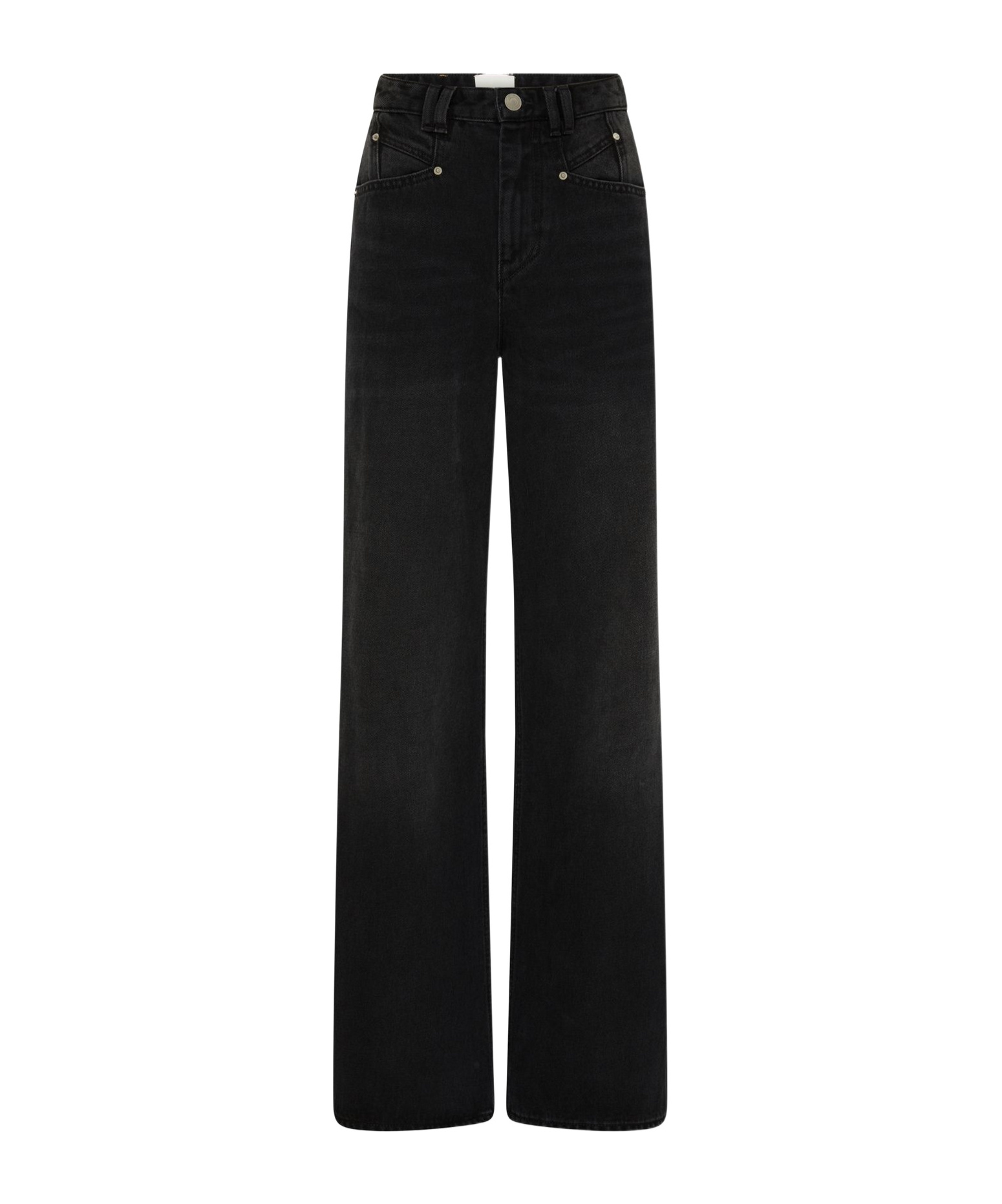 Shop Isabel Marant Jeans With Belt Loops In Black