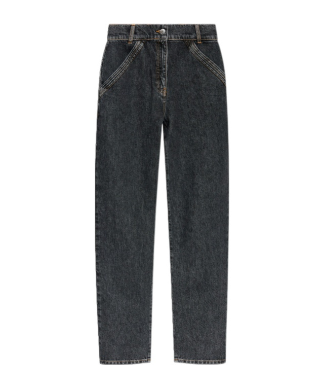 Iro Multi-pocket Denim Trousers In Black