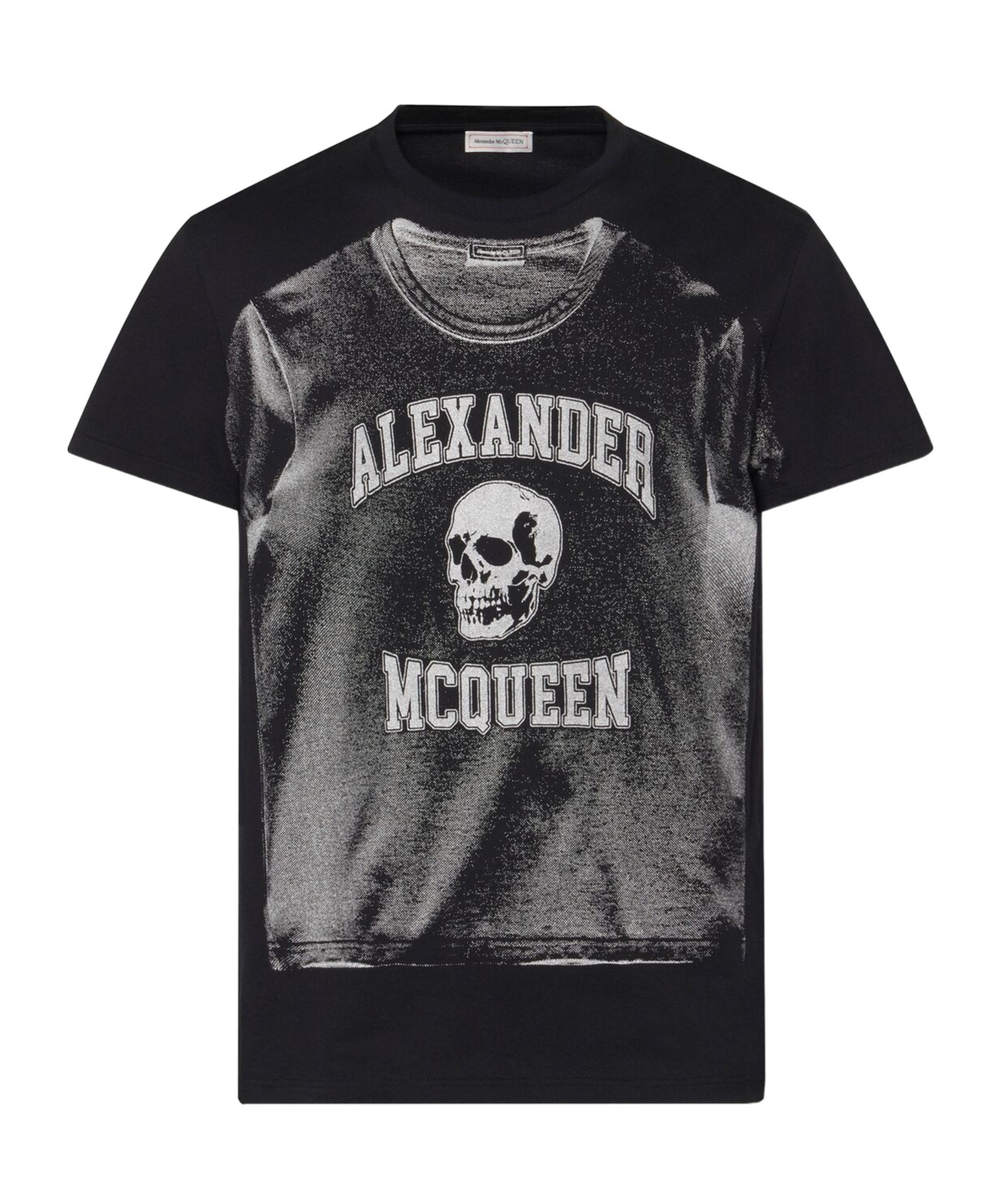 Alexander Mcqueen Logo Print T-shirt In Black