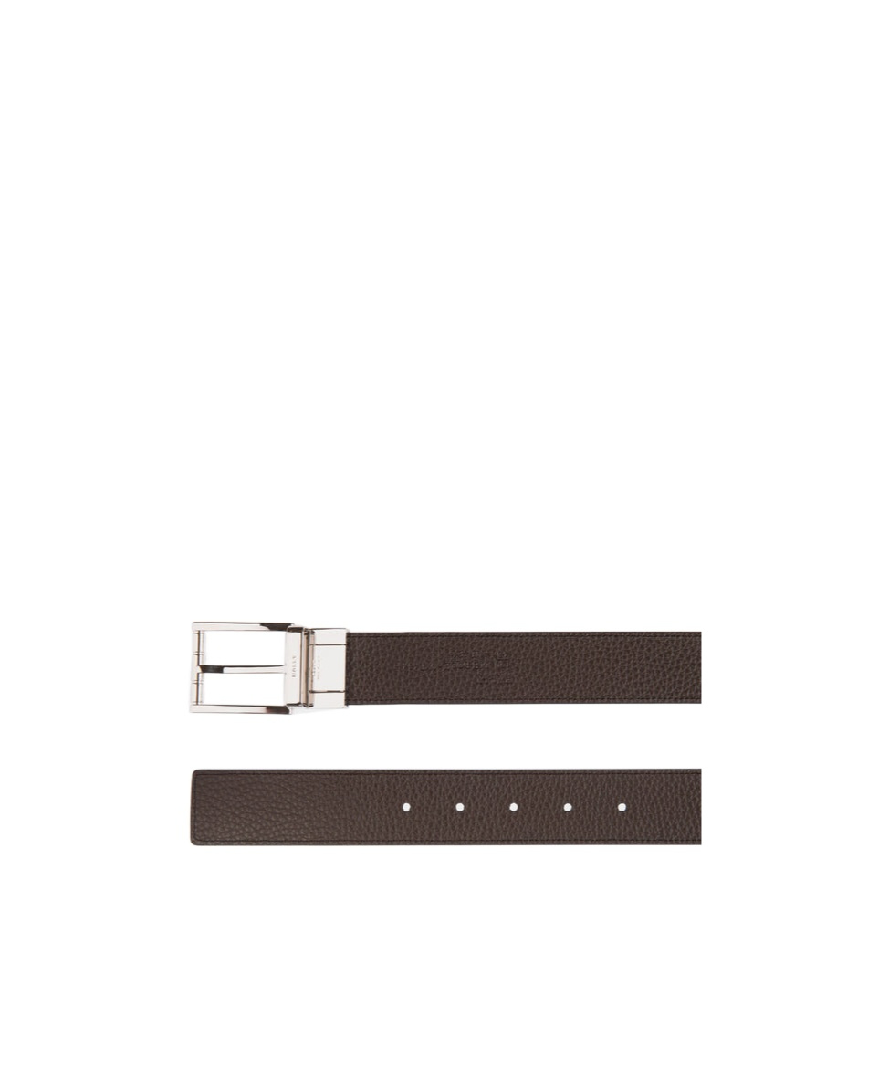 Bally Logo-engraved Buckled Belt In Black