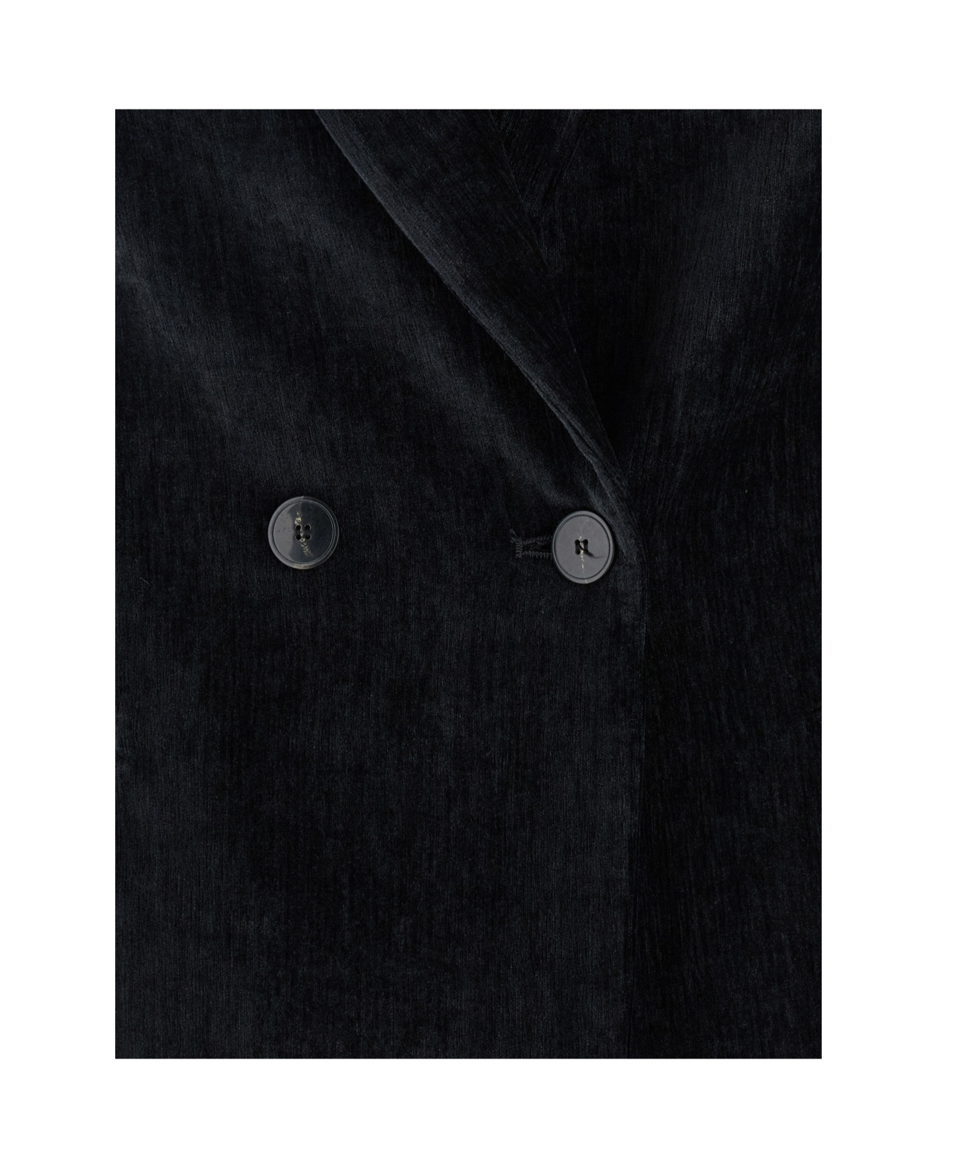 Forte Forte Velvet Doiuble Breasted Blazer In Black