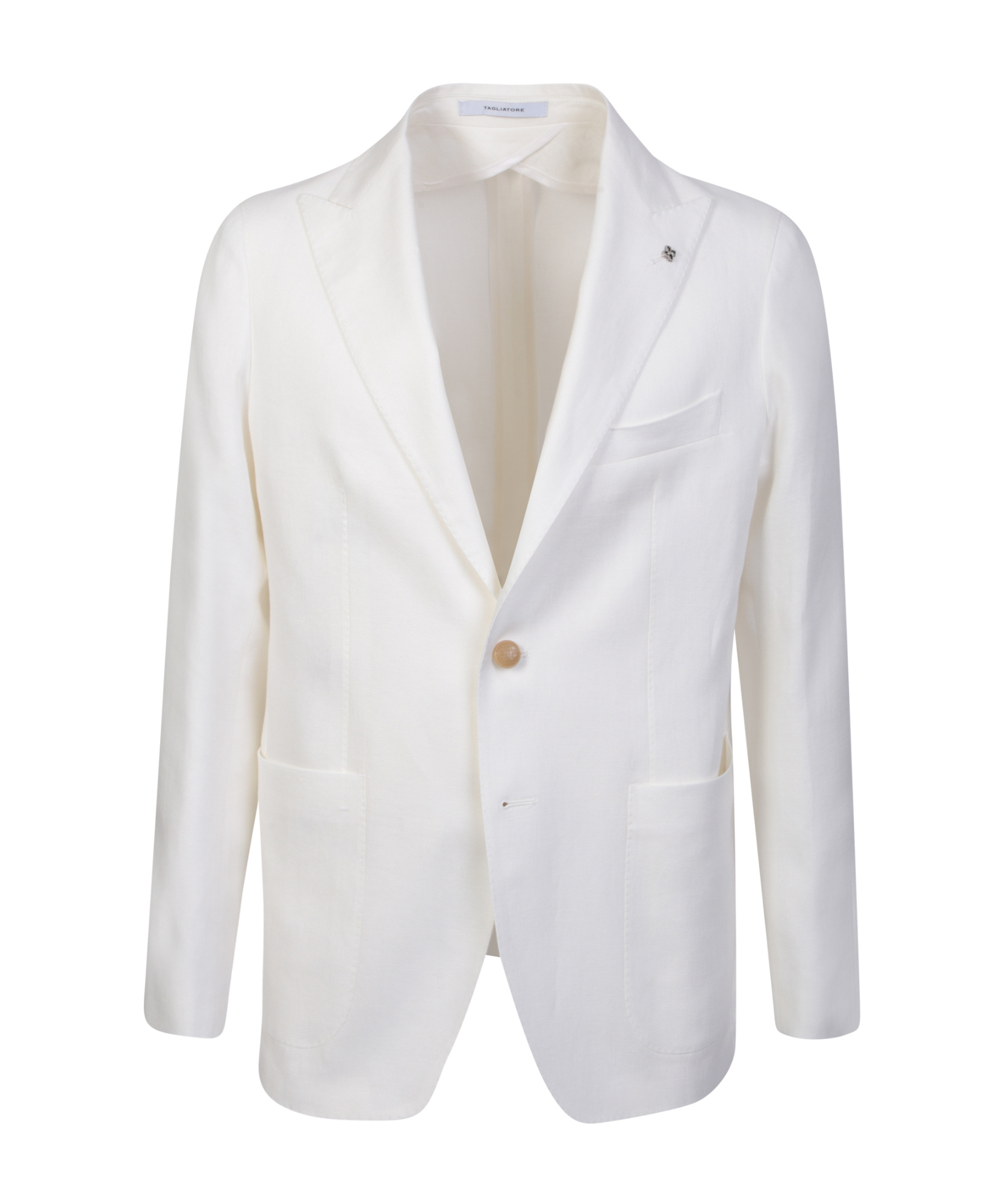 Tagliatore Peak-lapels Single-breasted Suit In White