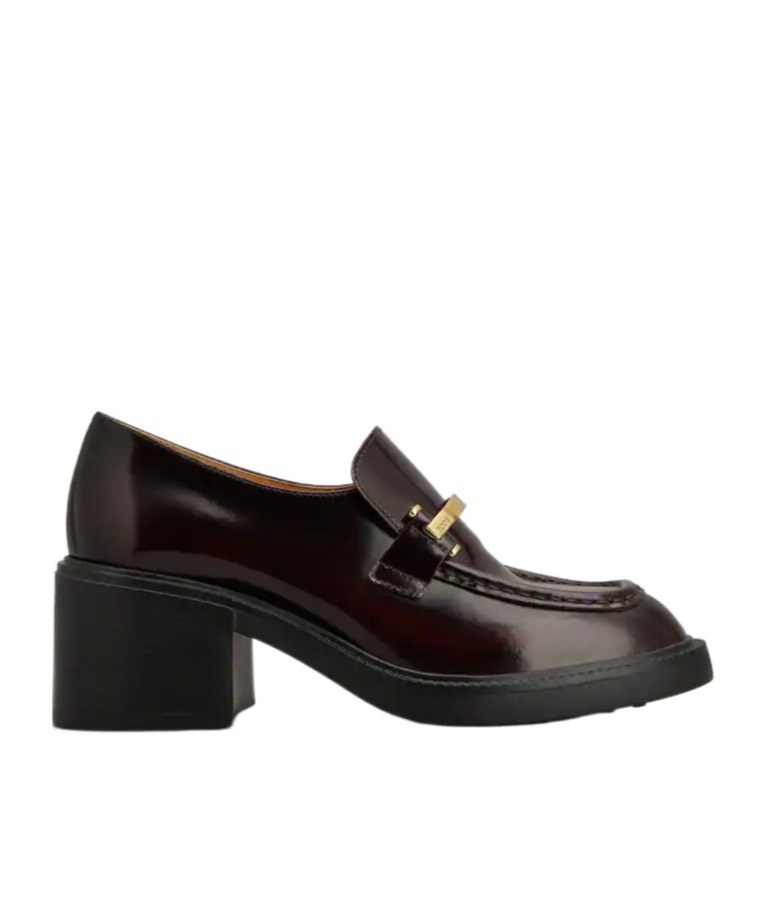 Tod's 60mm Leather Loafers In Burgundy