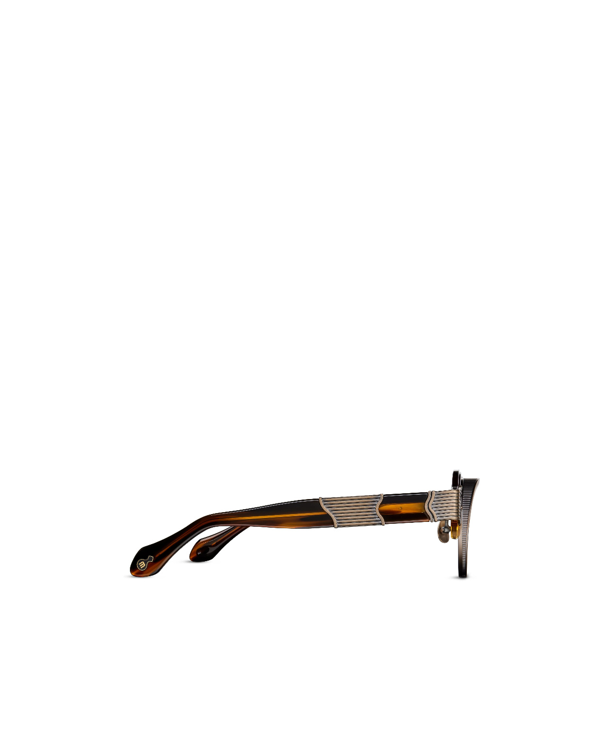 Matsuda Round Frame Sunglasses In Green