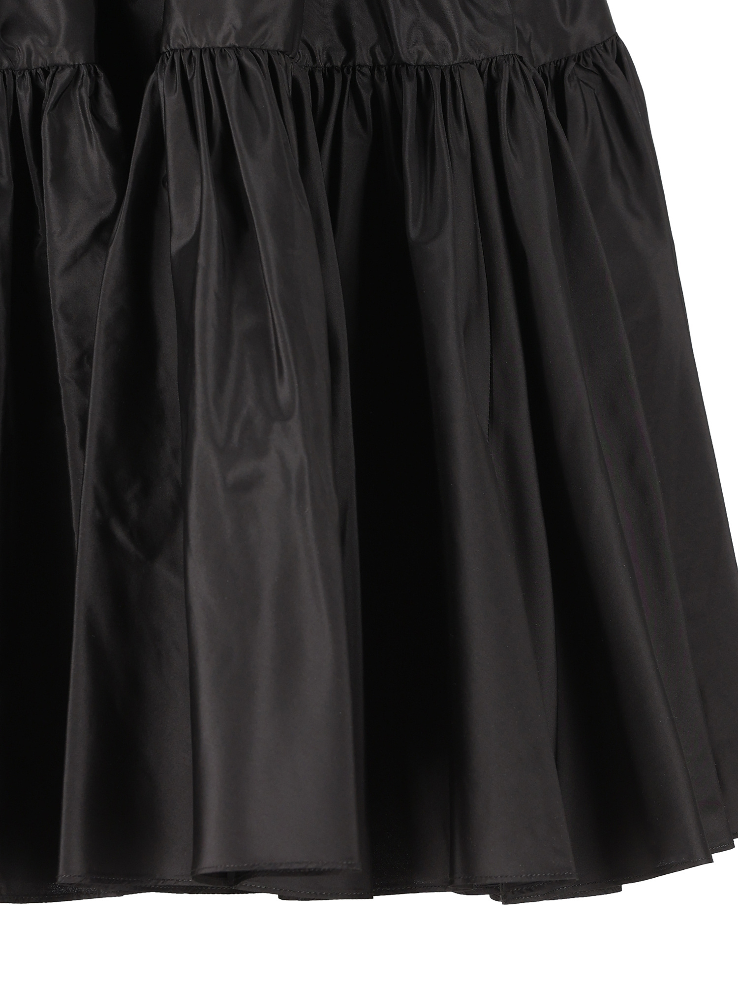 Valentino Taffeta Silk Skirt In Black