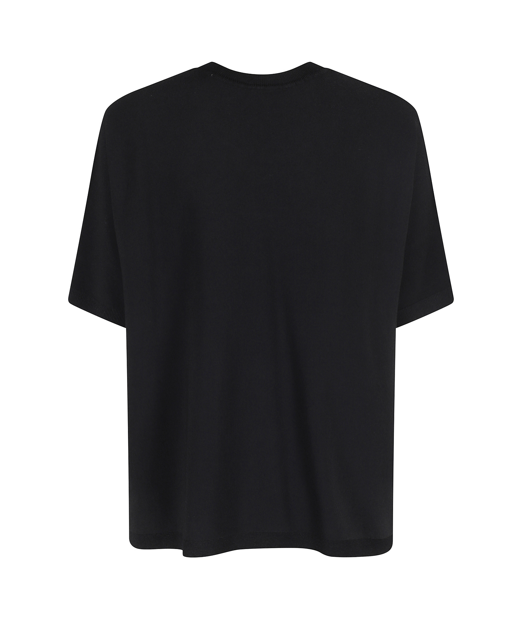 Roberto Collina Round Neck Short Sleeve T-shirt In Black