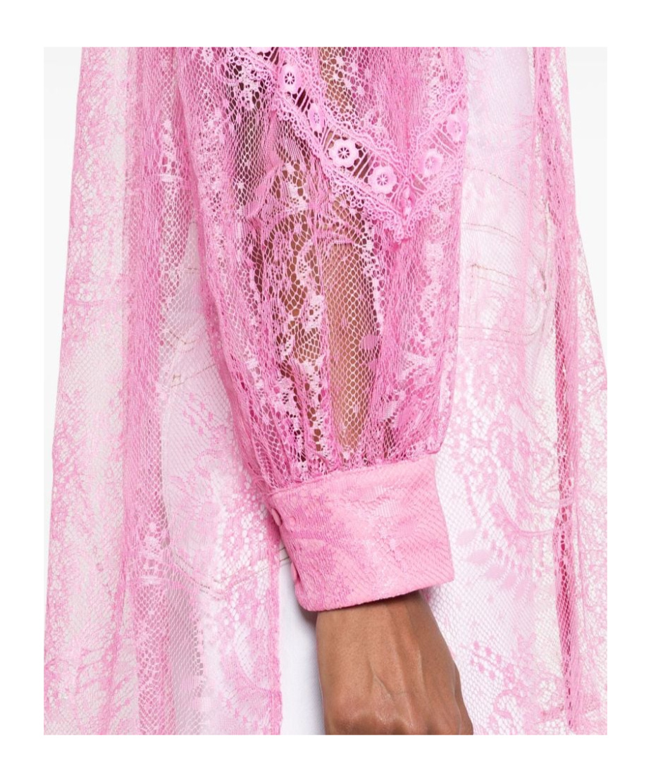 Charo Ruiz Lumie Lace-design Shirt In Pink