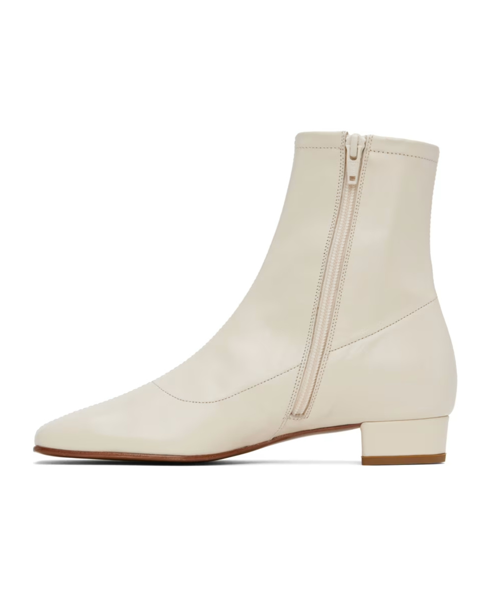 BY FAR ESTE SQUARE TOE ANKLE BOOTS
