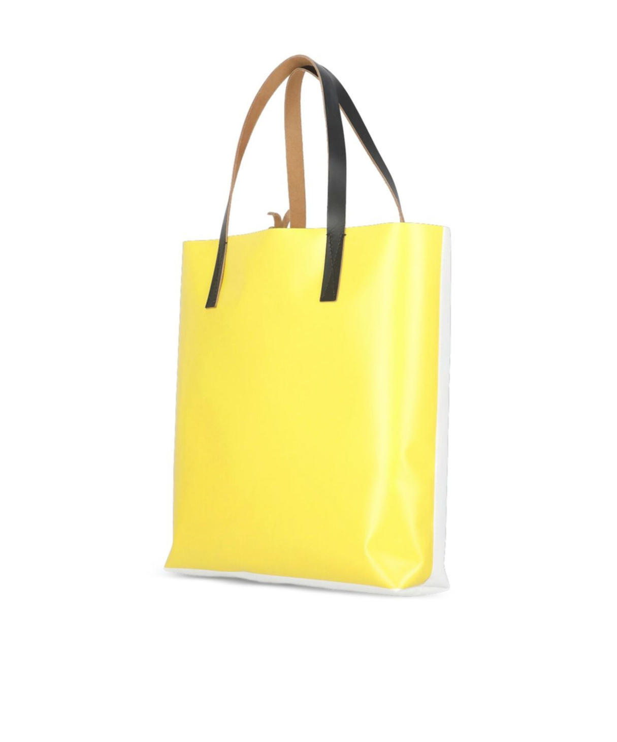 Marni Floral Print Shoulder Bag With Contrast Handles In White