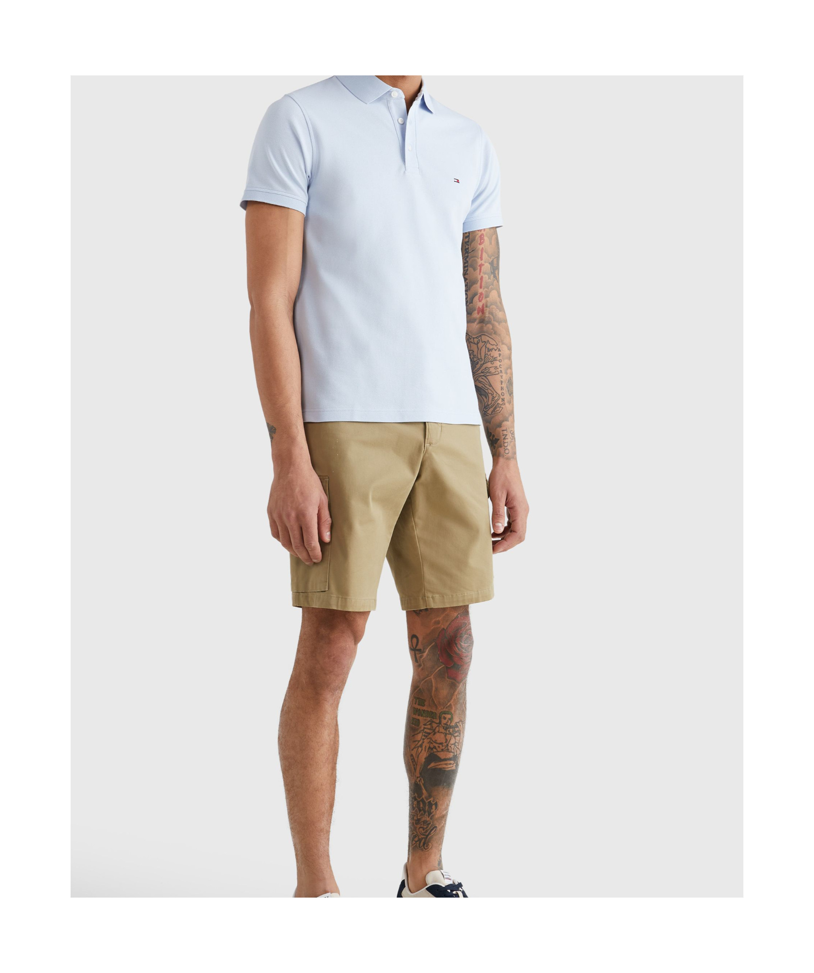 Tommy Hilfiger Regular Fit Cotton Polo In Blue