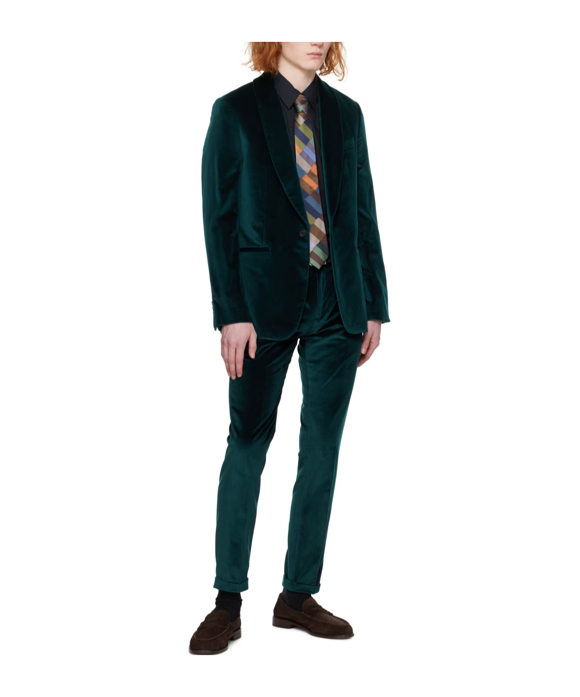Shop Paul Smith Single-breasted Velvet Blazer In Black