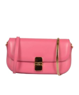 Shop Apc A.p.c. Chain-linked Shoulder Bag In Pink