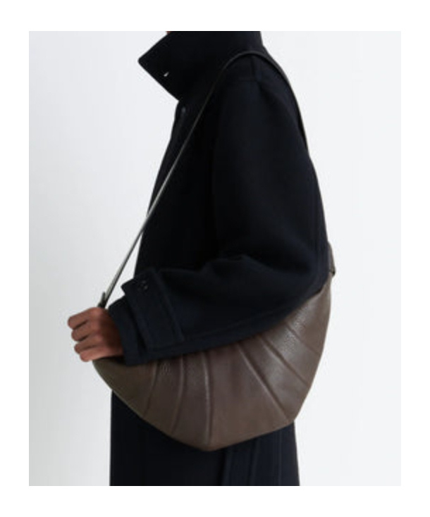 Lemaire Medium Croissant Shoulder Bag In Brown