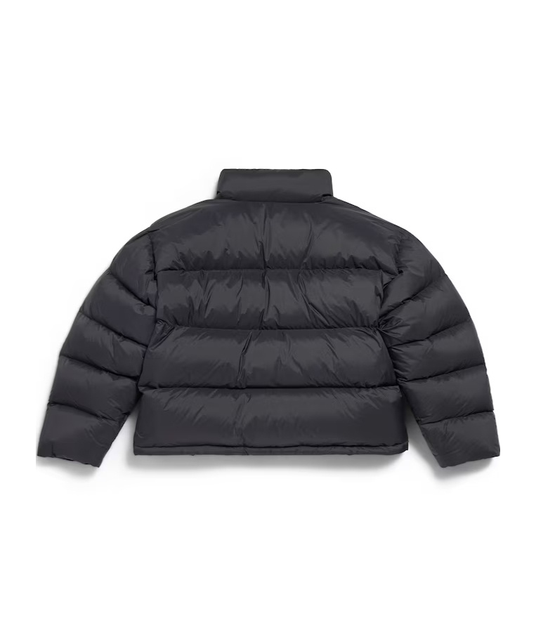 Balenciaga Nylon Down Jacket In Black