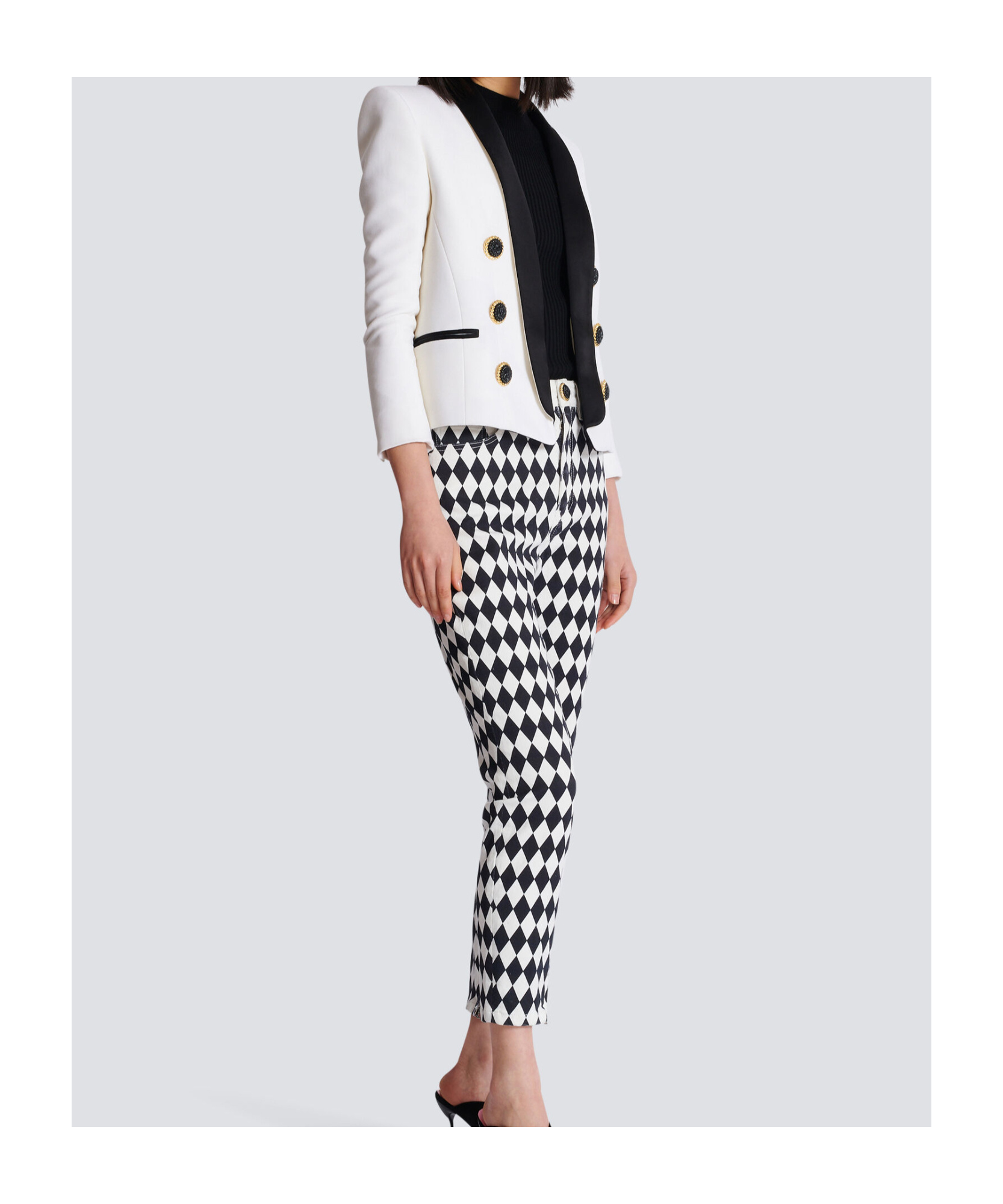 Balmain Long-sleeved Casual Jacket In White