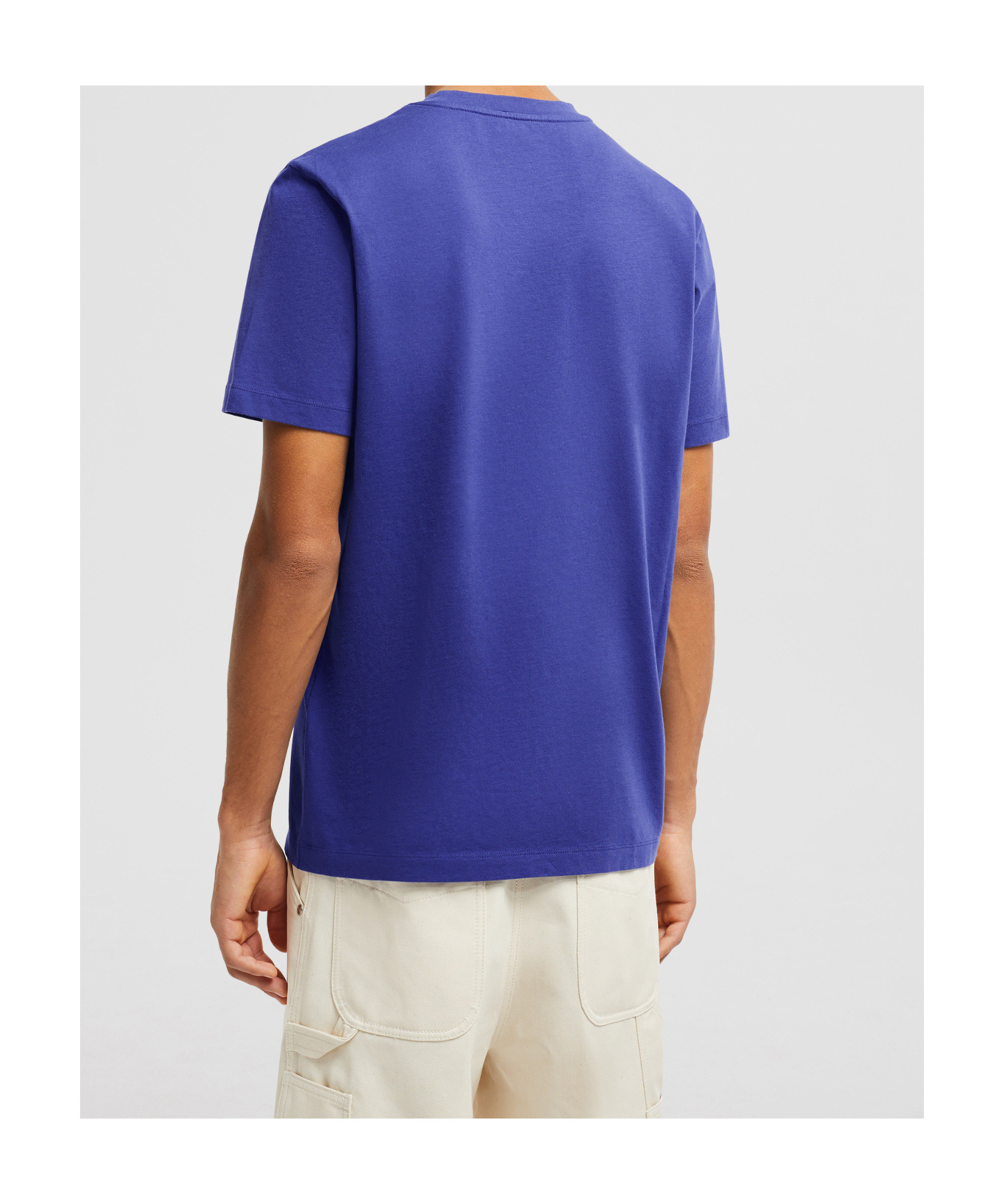 MONCLER FLOCKED LOGO COTTON T-SHIRT