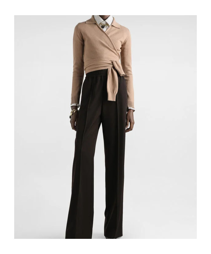 Dolce & Gabbana Long-sleeved Cardigan In Brown