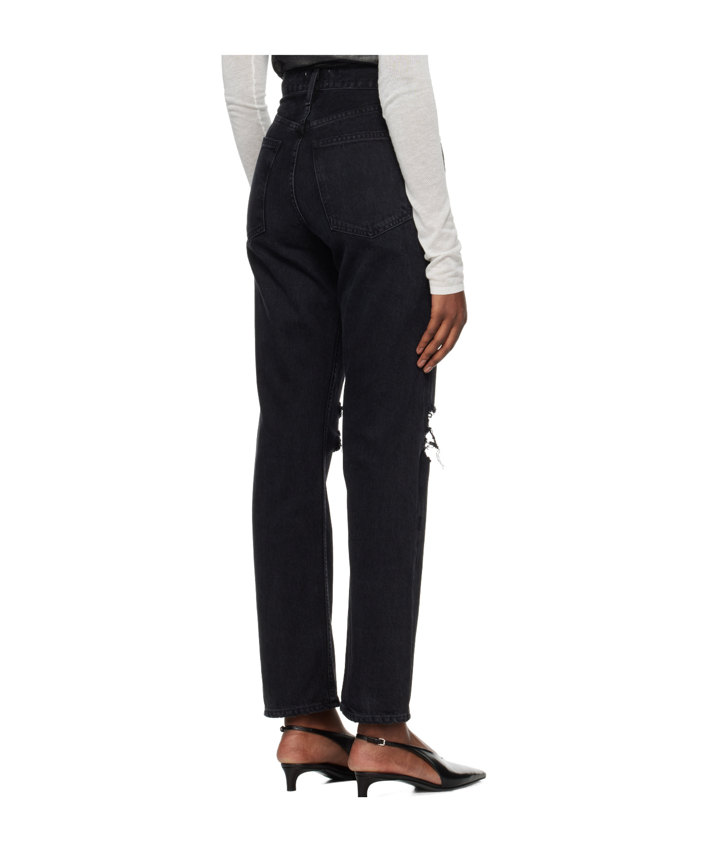 Agolde 90's Pinch Waist In Black