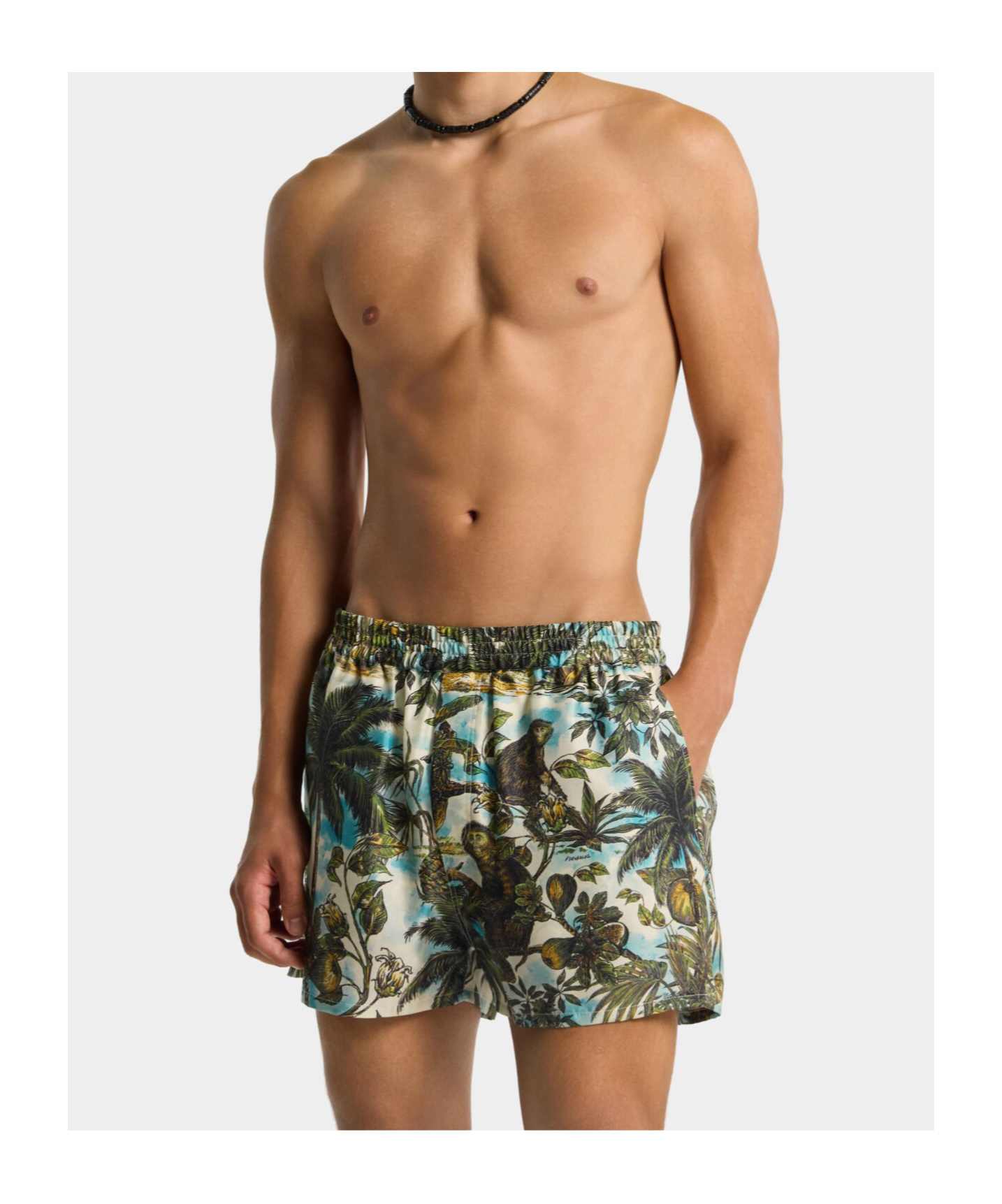 Dsquared2 Monkey Print Bermuda Shorts In Multi