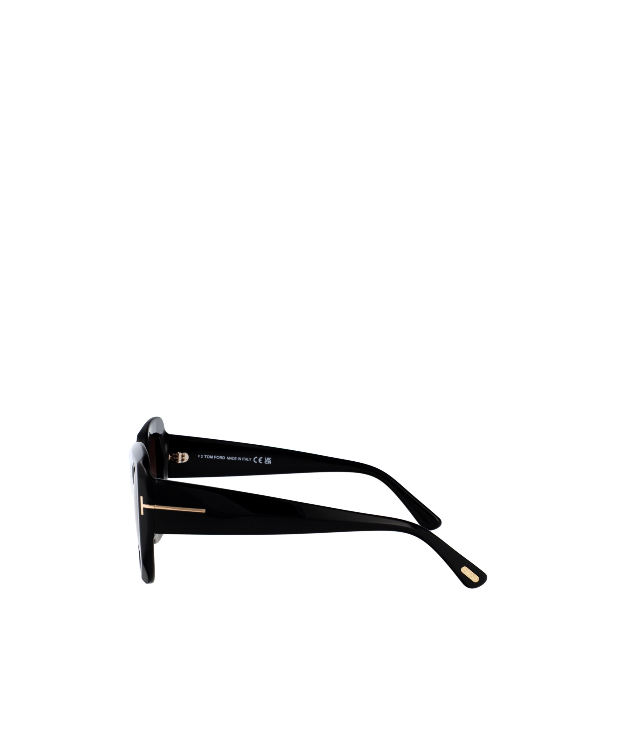 Tom Ford Geometric Frame Sunglasses In Black