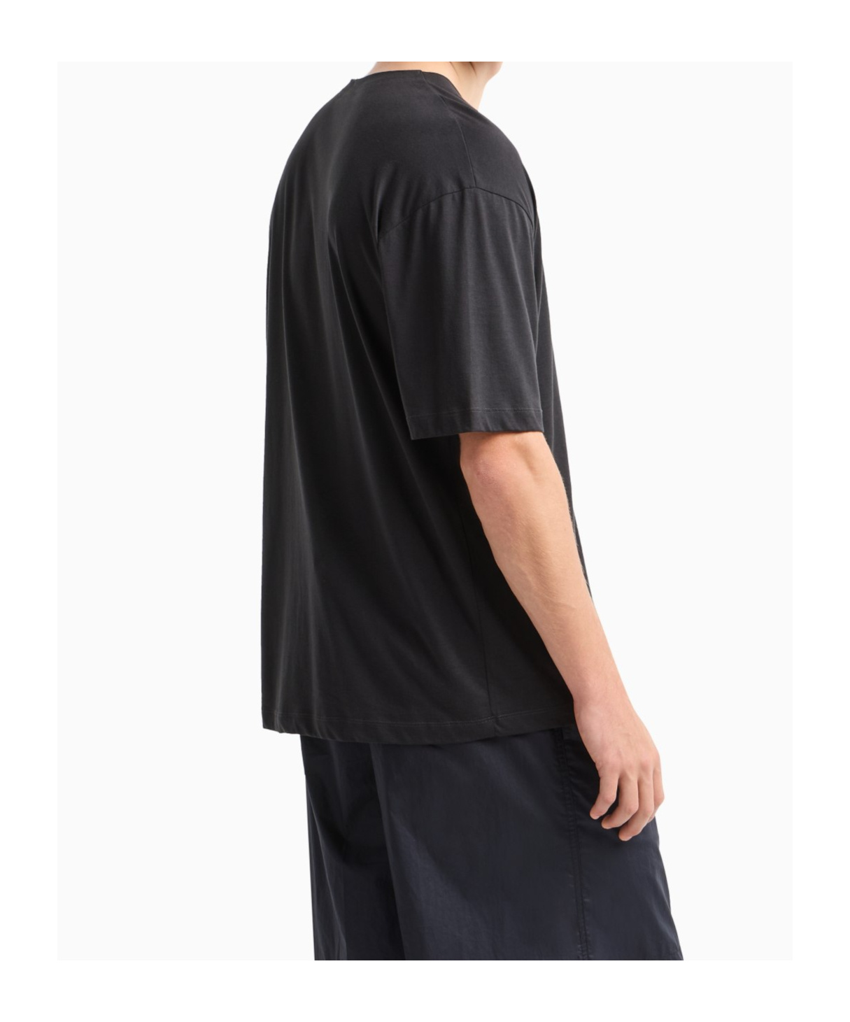 Emporio Armani Men's Allover Logo T-shirt In Black