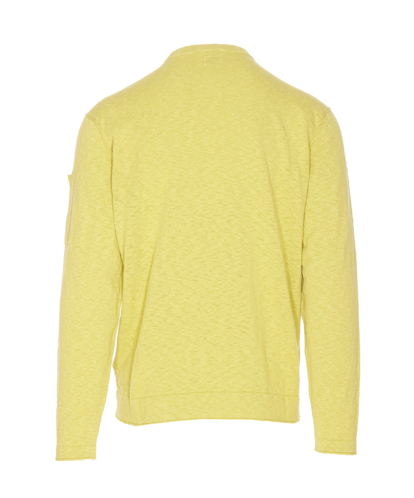 C.p. Company Round Neck Sweater In Yellow