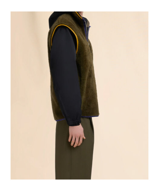 Marni Fleece Gilet In Multi