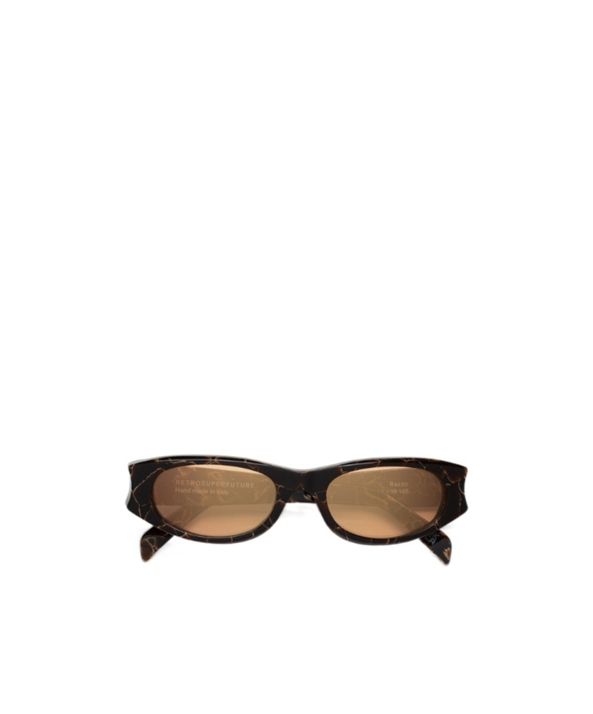 Retrosuperfuture Geometric Sunglasses In Brown