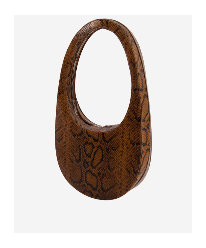 Coperni All-over Printed Top Handle Bag In Brown