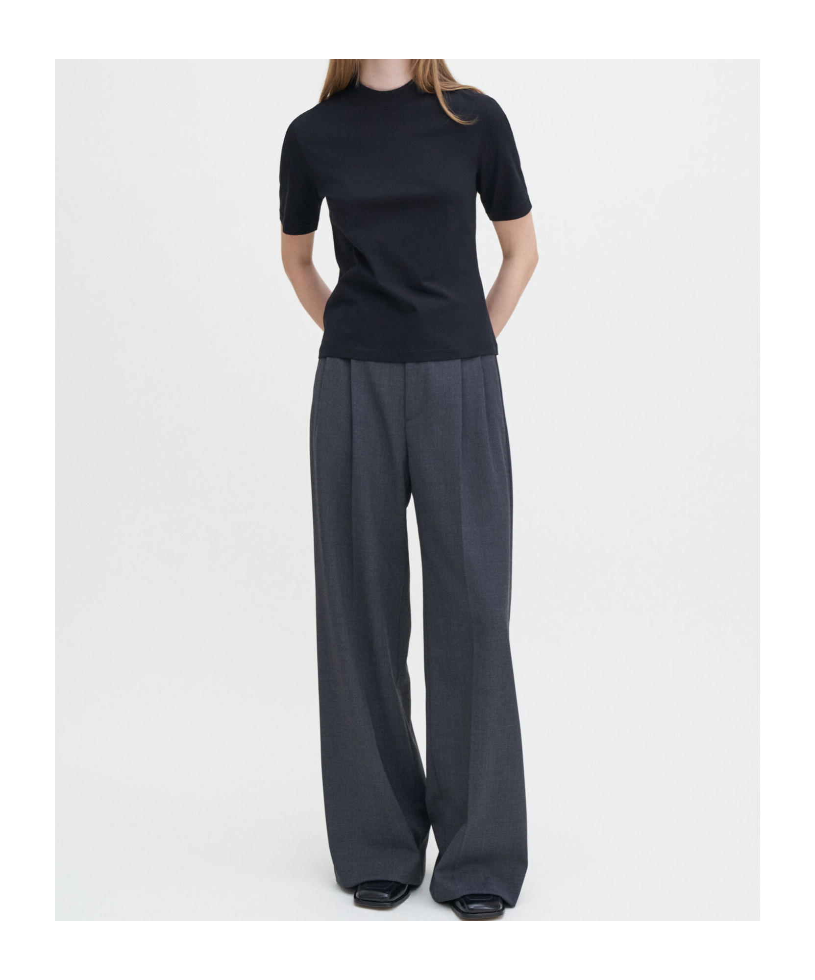 Filippa K Oversized Organic-cotton T-shirt In Black