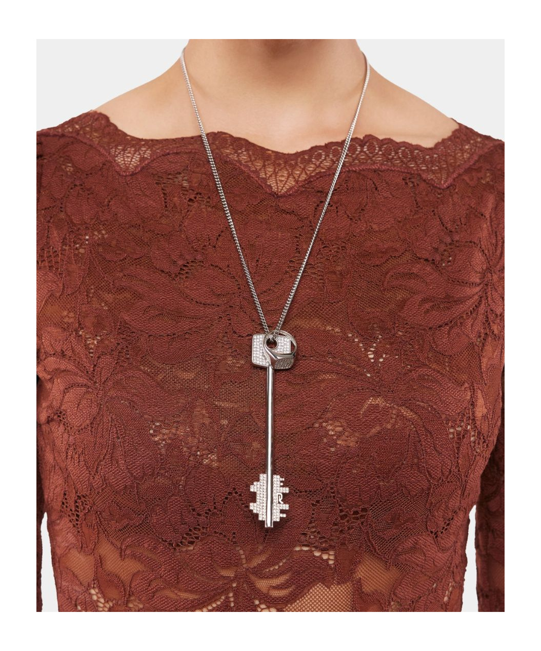 Rabanne Key-ring Pendant Necklace In Gold