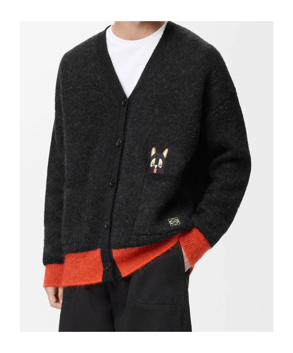 Loewe X Louis Wain Mohair-blend Cardigan In Multi