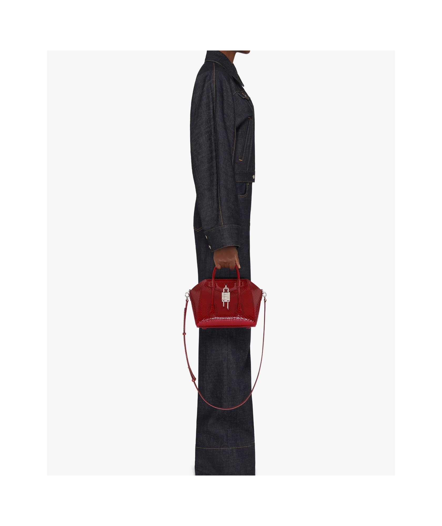 Givenchy Double Handle Shoulder Bag In Red