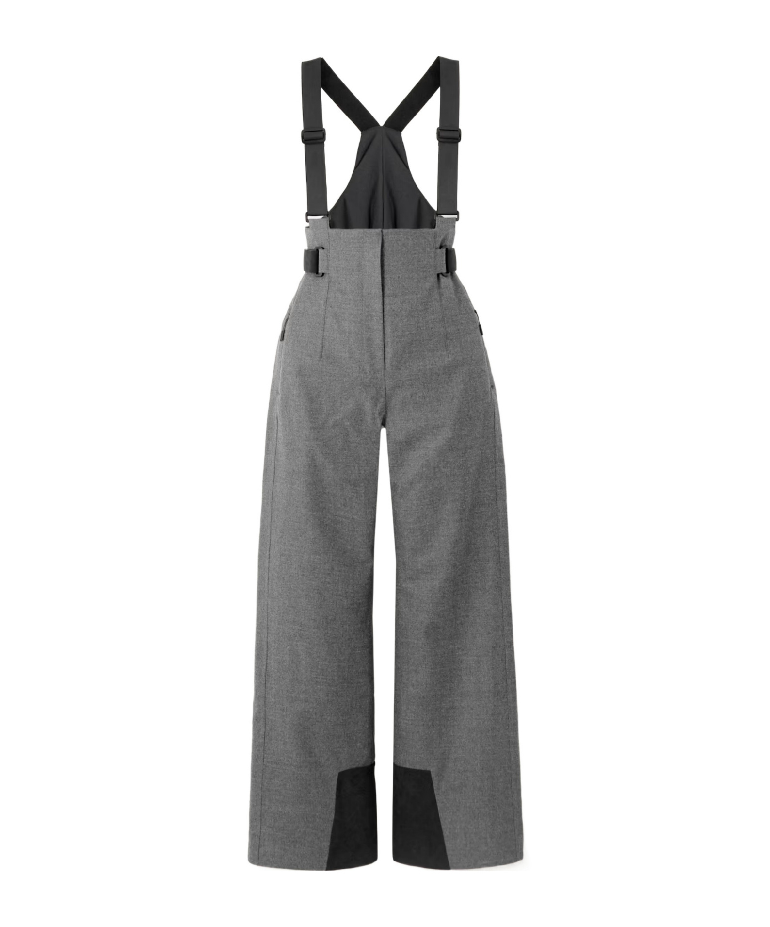 Sease Aoraki Wool-blend Ski Salopettes In Black