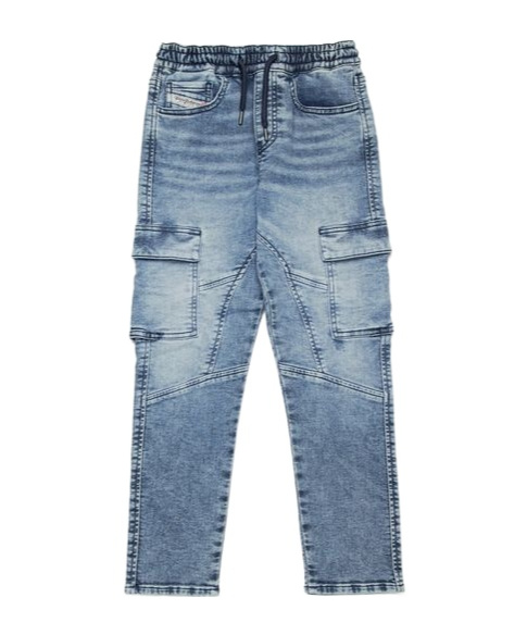 Diesel D-ursy Cargo Jeans In Blue