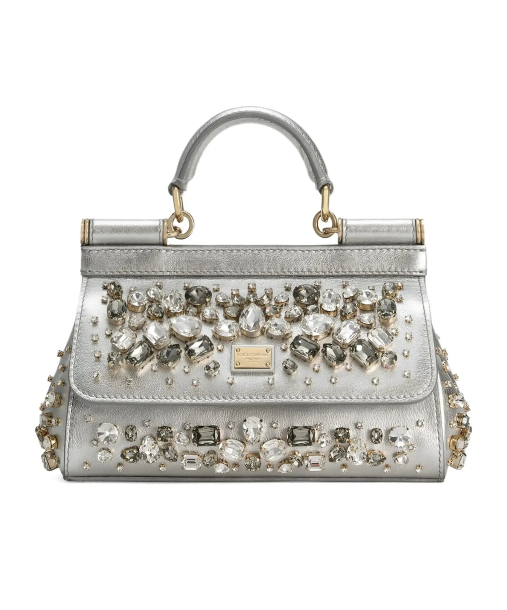 Dolce & Gabbana Small Tote Bag In Gray