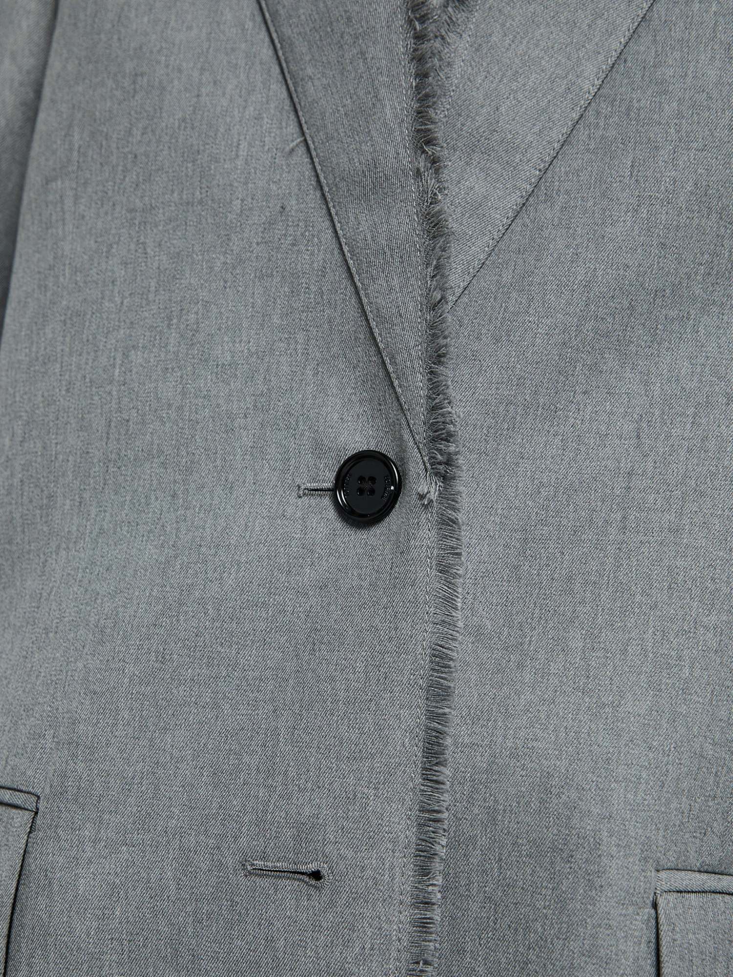 Totême Wool Single-breasted Blazer In Gray