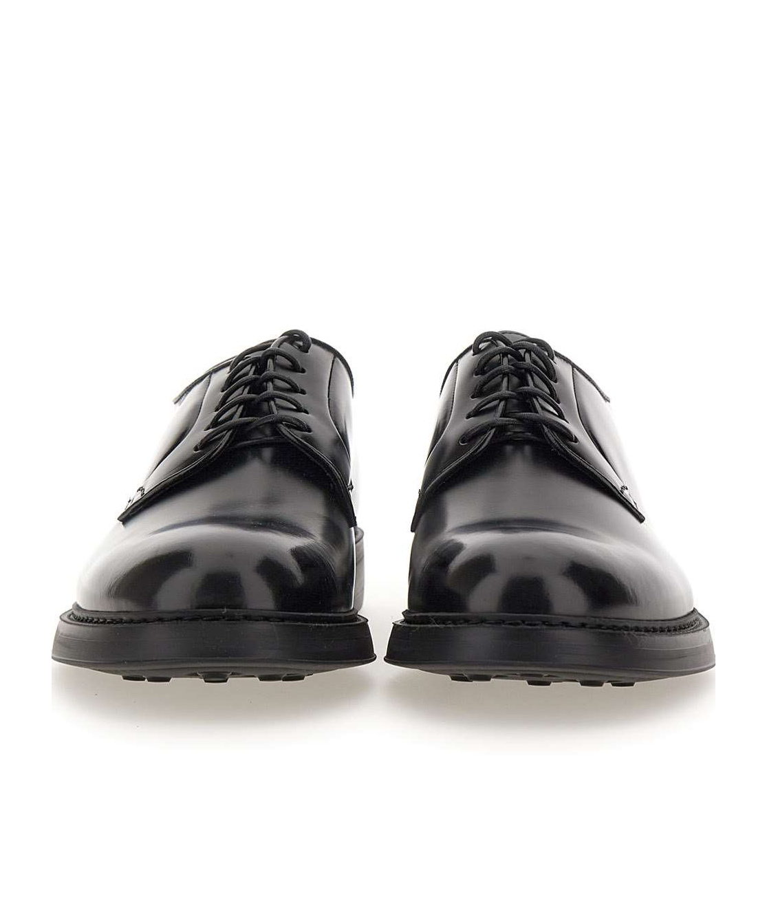 Doucal's Almond-toe Leather Derby Shoes In Black