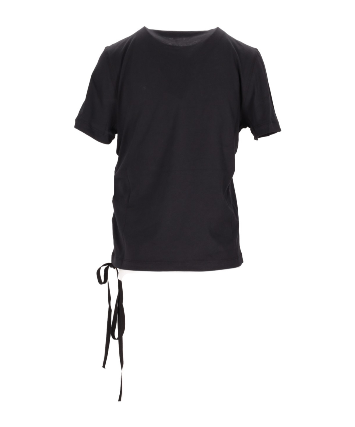 Ann Demeulemeester Fanie Standard Fit T-shirt "holy" Brushed Jersey In Black