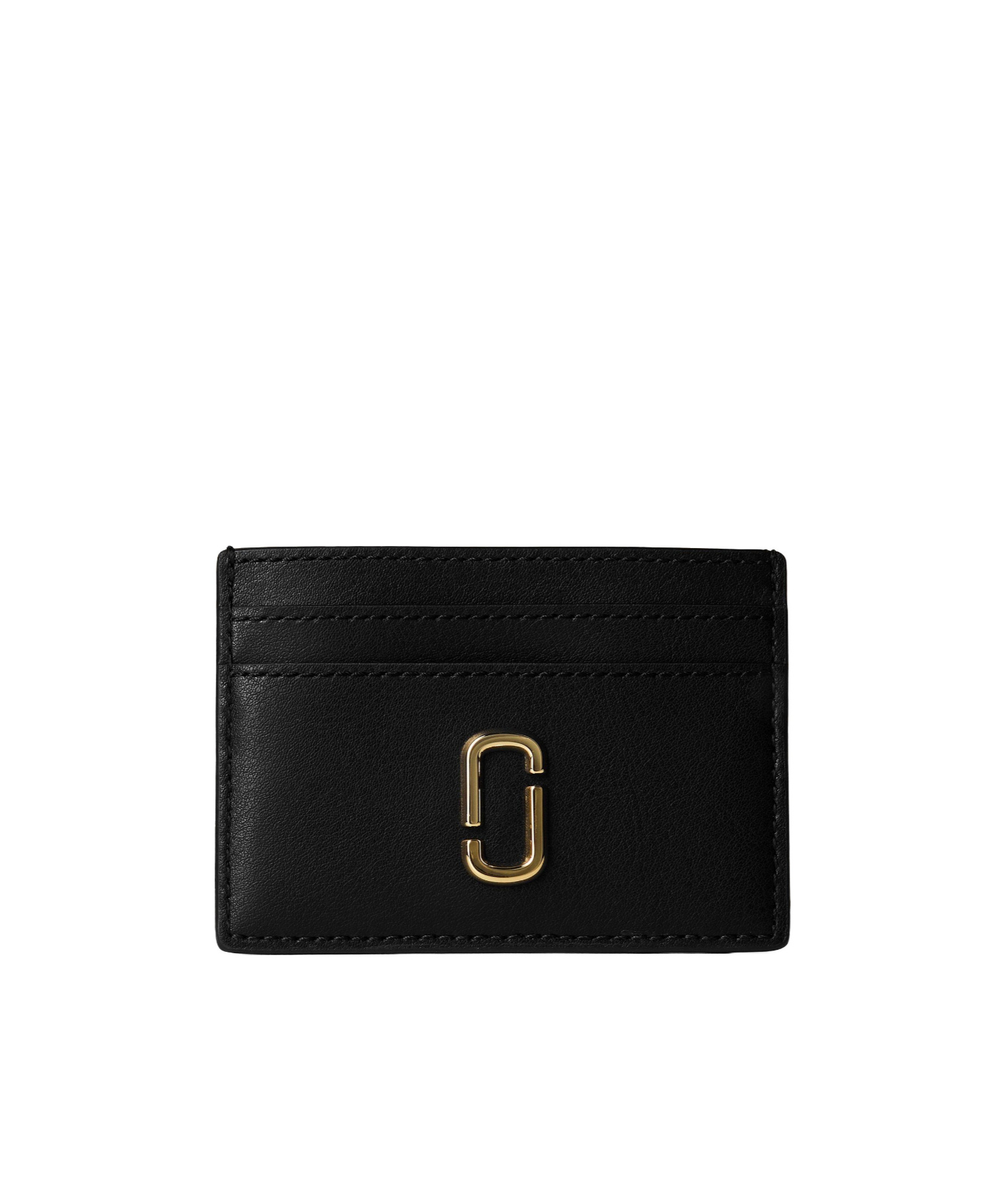 Marc Jacobs Leather Card Holder In Black