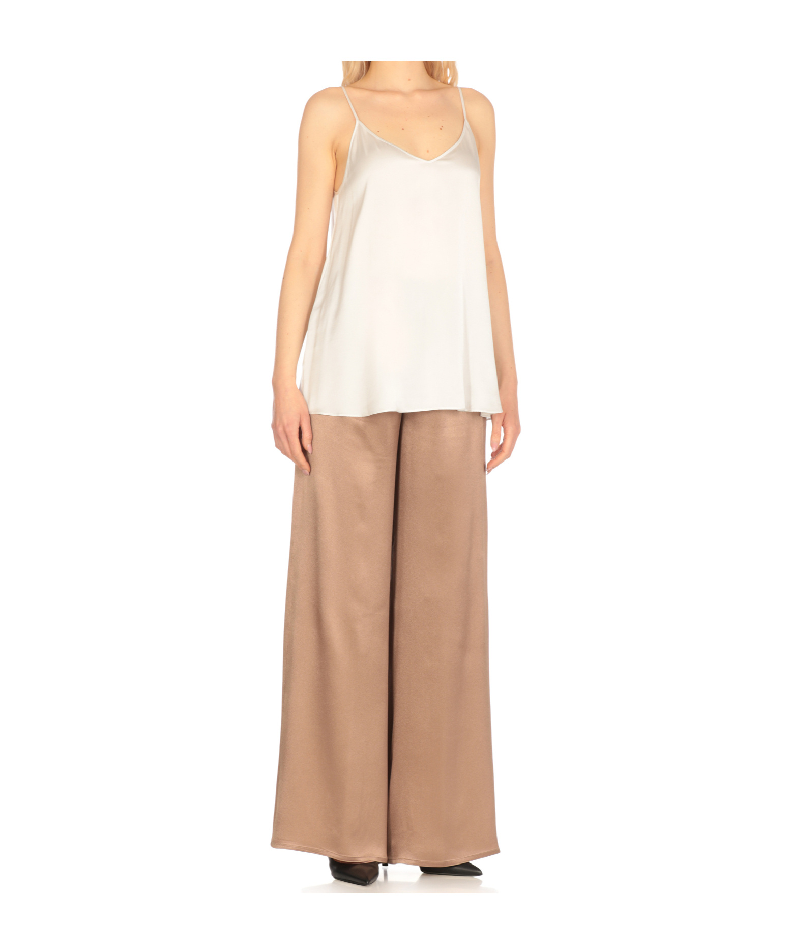 Antonelli Spaghetti Strap Camisole In White