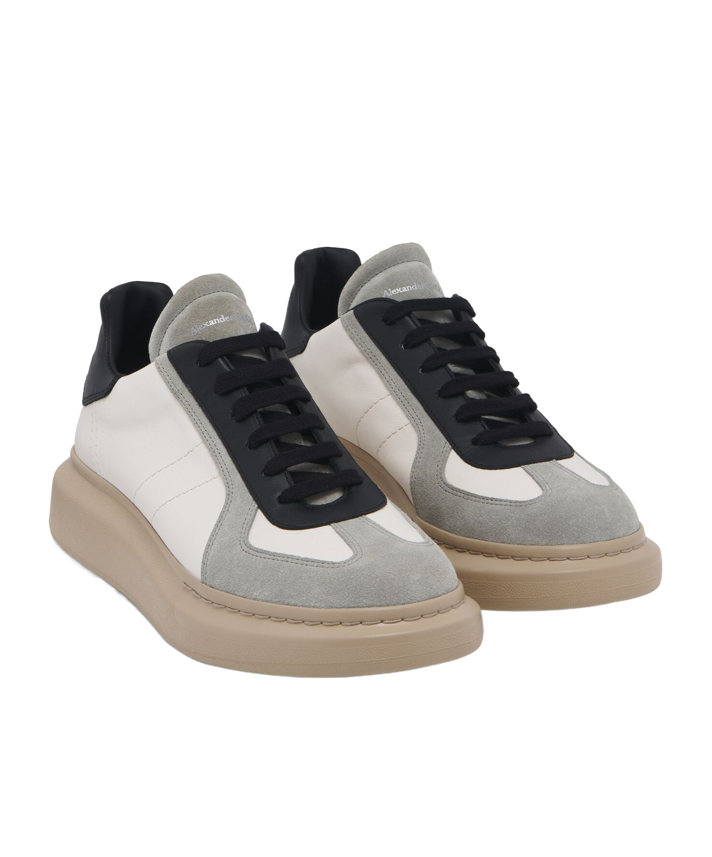 Alexander Mcqueen Calf Leather Sneakers In Nude