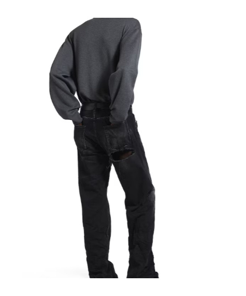 Balenciaga Men's Half-zip Sweater In Grey In Gray
