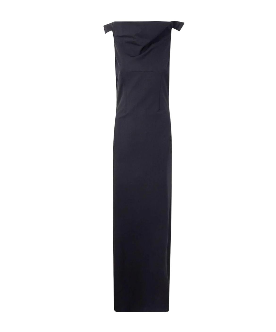 Jean Paul Gaultier Long Backless Dress With Belt On The Back By Jean P In Blue