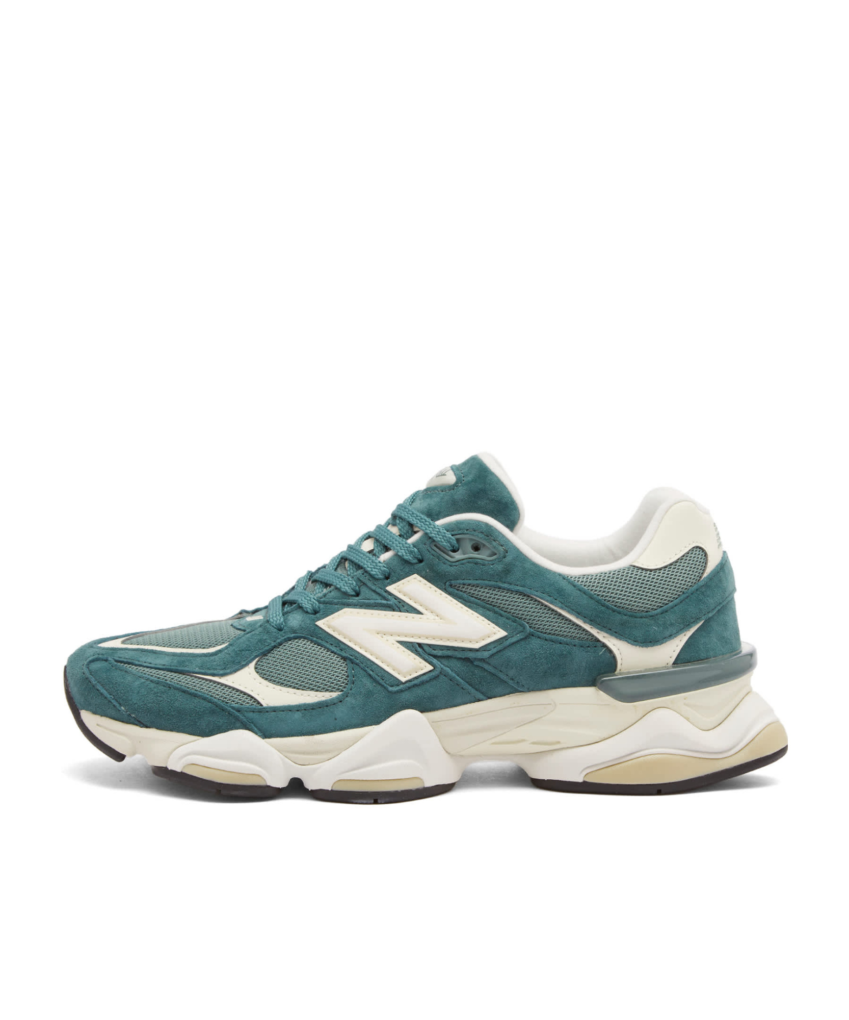 New Balance Teal Sneakers With Textured Suede In Green